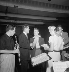 Portrait of Jerry Wald, Gordon MacRae, Mel Tormé, Marion Hutton...Saturday Teentimers Show, NY, 1947 Creator: William Paul Gottlieb