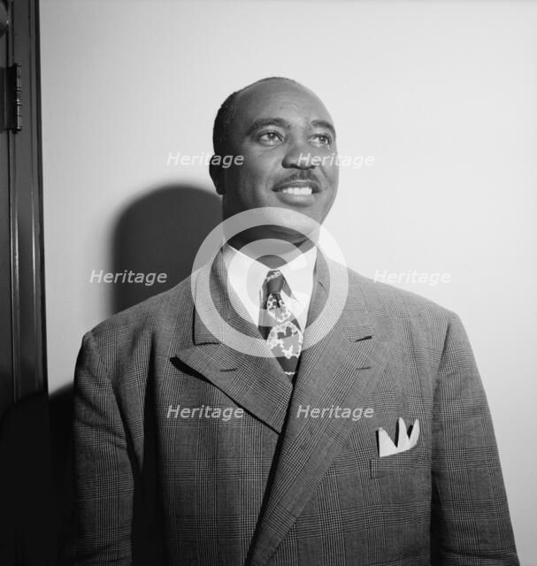 Portrait of Jimmie Lunceford, New York, N.Y.(?), ca. Aug. 1946. Creator: William Paul Gottlieb.