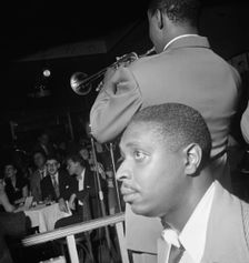 Portrait of Jimmy Jones and Joe Thomas(?), Pied Piper, New York, N.Y., ca. Sept. 1947. Creator: William Paul Gottlieb