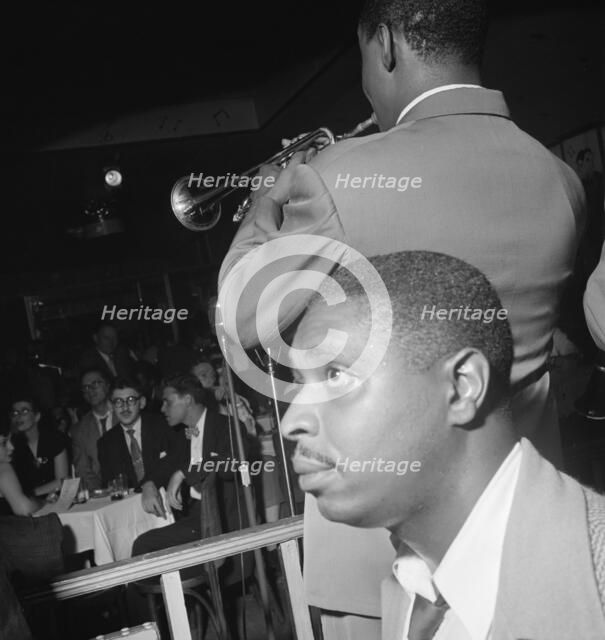 Portrait of Jimmy Jones and Joe Thomas(?), Pied Piper, New York, N.Y., ca. Sept. 1947. Creator: William Paul Gottlieb.