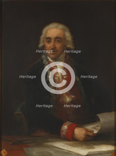 Portrait of Juan de Villanueva. Artist: Goya, Francisco, de (1746-1828)