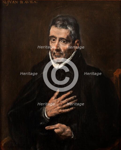 Portrait of Juan de Ávila. Artist: El Greco, Dominico (1541-1614)