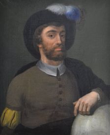 Portrait of Juan Sebastián Elcano (1486-1526), 19th century. Creator: Anonymous