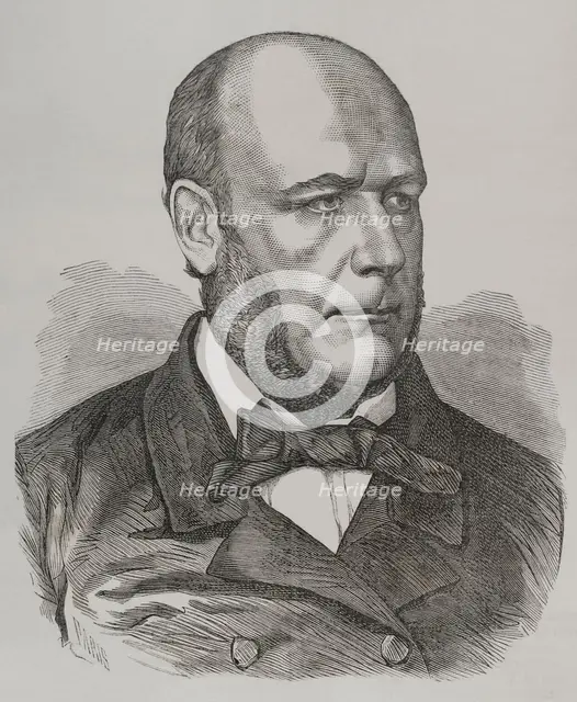 Portrait of Jules Grévy (1807-1891), French lawyer and politician, 1871.  Creator: Marcelo Paris.