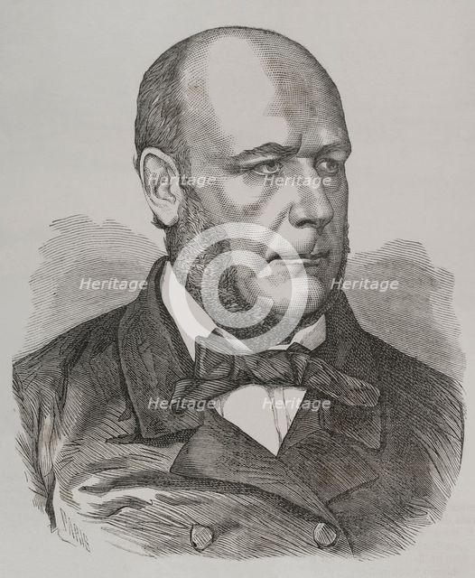 Portrait of Jules Grévy (1807-1891), French lawyer and politician, 1871.  Creator: Marcelo Paris.