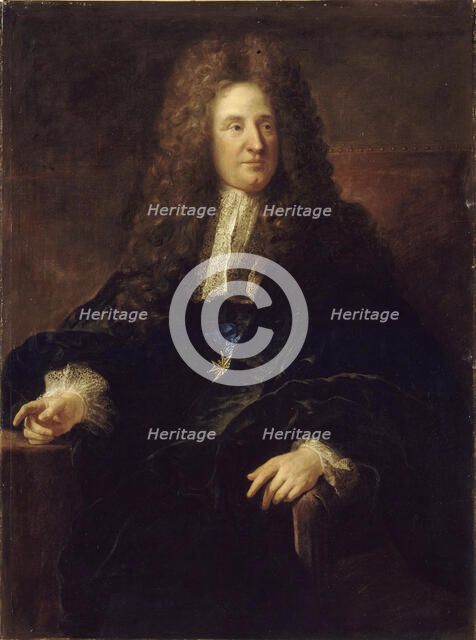 Portrait of Jules Hardouin-Mansart (1646-1701). Artist: Troy, François, de (1645-1730)