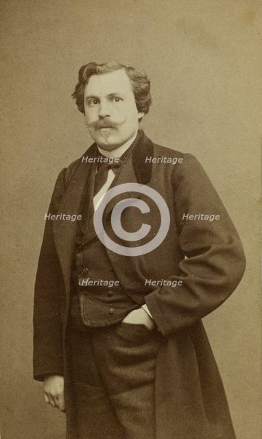 Portrait of Jules Huot de Goncourt (1830-1870). Creator: Carjat, Étienne (1828-1906).
