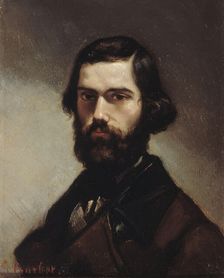 Portrait of Jules Vallès (1832-1885), 1861. Creator: Courbet, Gustave (1819-1877)