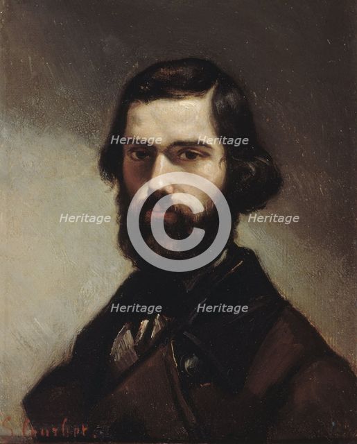 Portrait of Jules Vallès (1832-1885), 1861. Creator: Courbet, Gustave (1819-1877).
