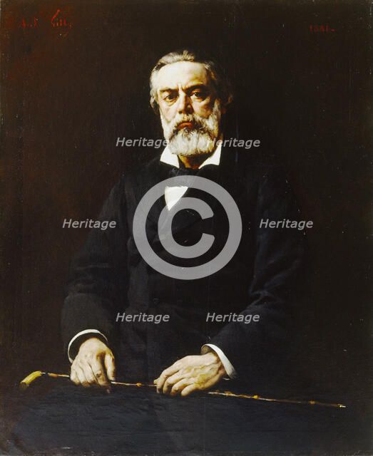 Portrait of Jules Vallès (1832-1885), 1881. Creator: Gill, André (1840-1885).