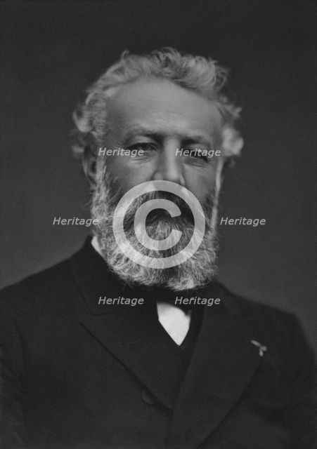 Portrait of Jules Verne (1828-1905), 1884. Creator: Etienne Carjat.