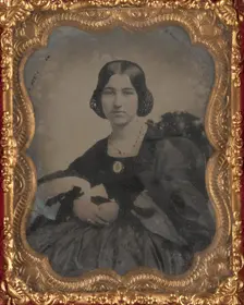 Portrait of Julia A. Magillon, about 1860. Creator: Unknown
