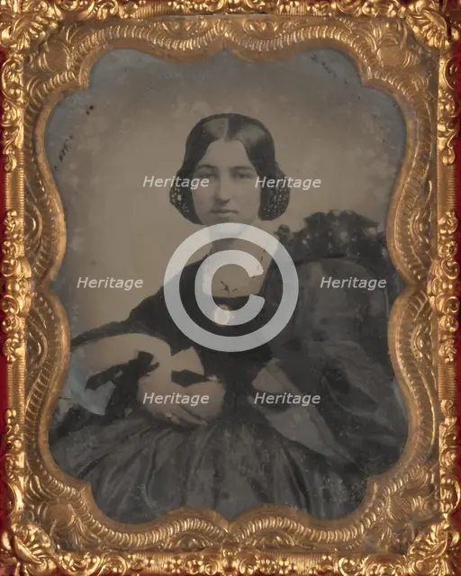 Portrait of Julia A. Magillon, about 1860. Creator: Unknown.