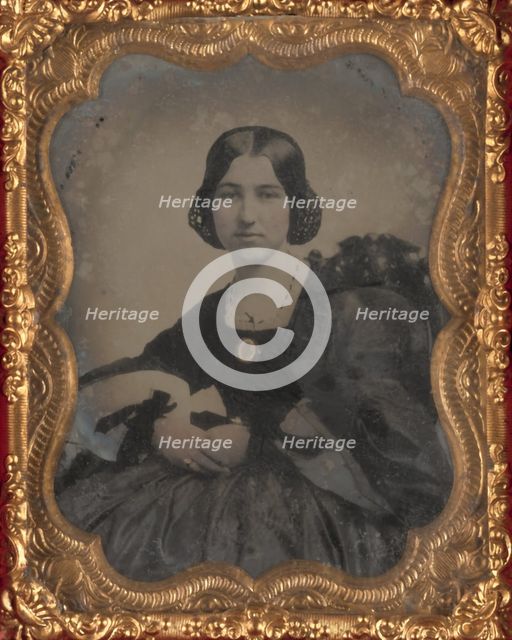 Portrait of Julia A. Magillon, about 1860. Creator: Unknown.