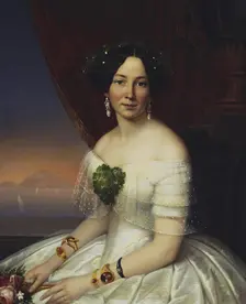 Portrait of Julia Telyakovskaya, 1848. Creator: Gavriil Yakovlev