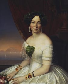 Portrait of Julia Telyakovskaya, 1848. Creator: Gavriil Yakovlev