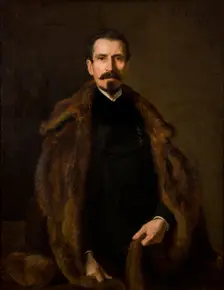 Portrait of Julian Konstanty Ordon, 1872. Creator: Boleslaw Laszczynski