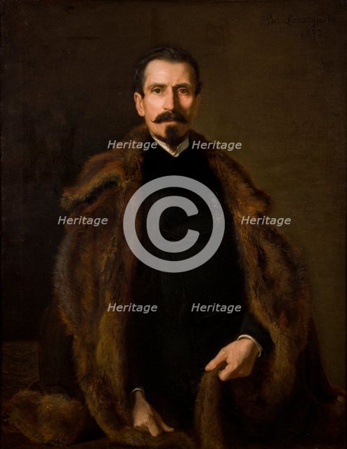 Portrait of Julian Konstanty Ordon, 1872. Creator: Boleslaw Laszczynski.