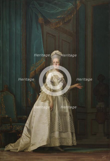 Portrait of Juliane Marie (1729-1796), Queen of Denmark and Norway, 1776.