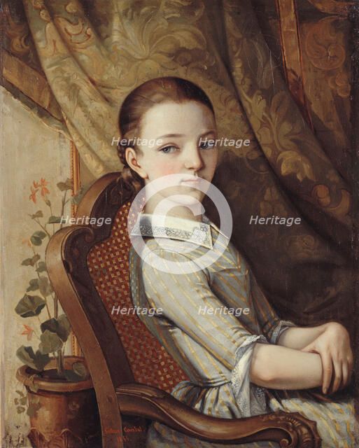 Portrait of Juliette Courbet. Artist: Courbet, Gustave (1819-1877)