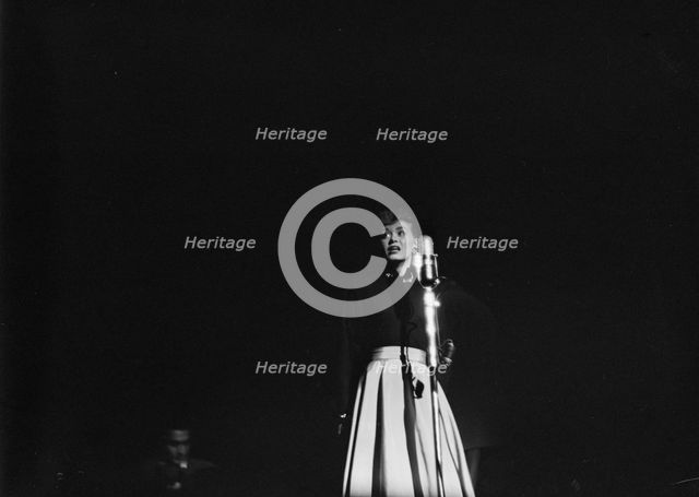 Portrait of June Christy, 1947 or 1948. Creator: William Paul Gottlieb.