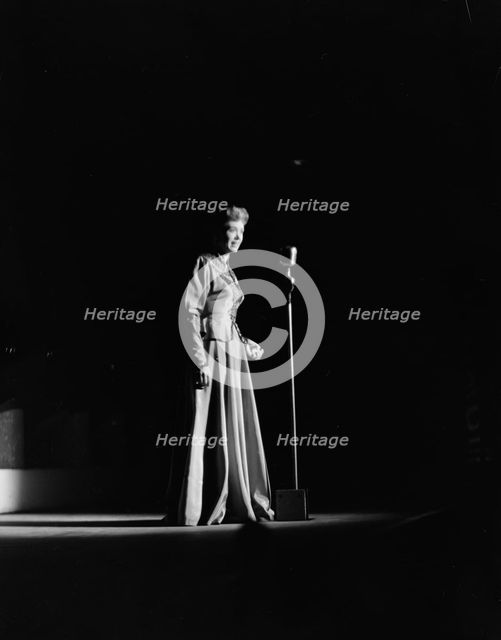 Portrait of June Christy, 1947 or 1948. Creator: William Paul Gottlieb.