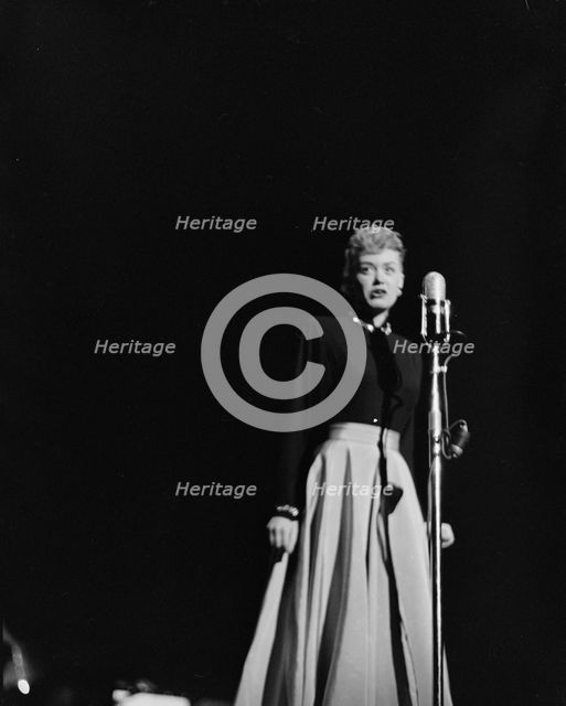Portrait of June Christy, 1947 or 1948. Creator: William Paul Gottlieb.