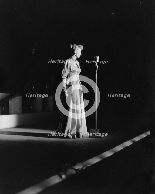 Portrait of June Christy, 1947 or 1948. Creator: William Paul Gottlieb.