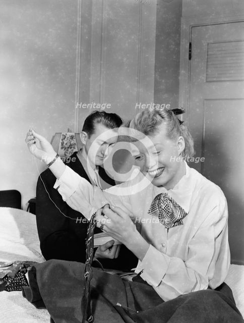Portrait of June Christy and Bob Cooper, 1947 or 1948. Creator: William Paul Gottlieb.