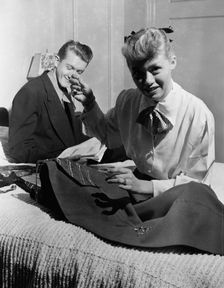 Portrait of June Christy and Bob Cooper, 1947 or 1948. Creator: William Paul Gottlieb