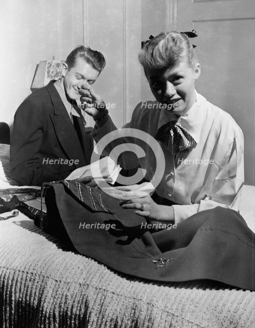 Portrait of June Christy and Bob Cooper, 1947 or 1948. Creator: William Paul Gottlieb.