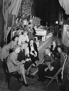 Portrait of June Christy, Laurindo Almeida, Bob Gioga, Eddie Safranski...Richmond, Va.(?),1947 or 48 Creator: William Paul Gottlieb