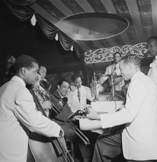 Portrait of Junior Raglin, Lawrence Brown, Johnny Hodges, Duke Ellington...Aquarium, N.Y., 1946. Creator: William Paul Gottlieb