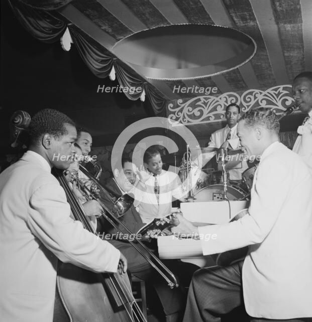 Portrait of Junior Raglin, Lawrence Brown, Johnny Hodges, Duke Ellington...Aquarium, N.Y., 1946. Creator: William Paul Gottlieb.