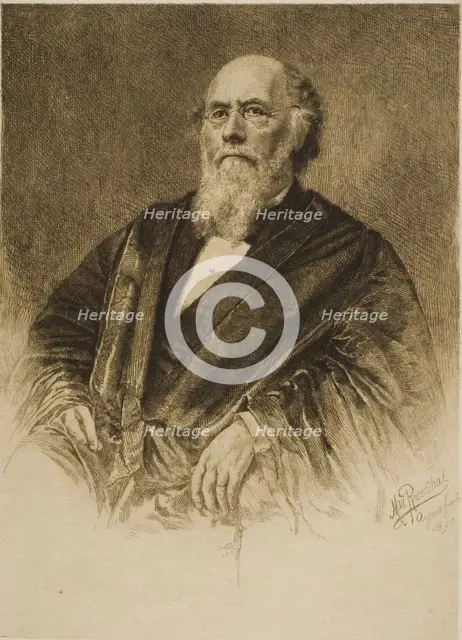 Portrait of Justice Stephen Field, 1890. Creator: Max Rosenthal.