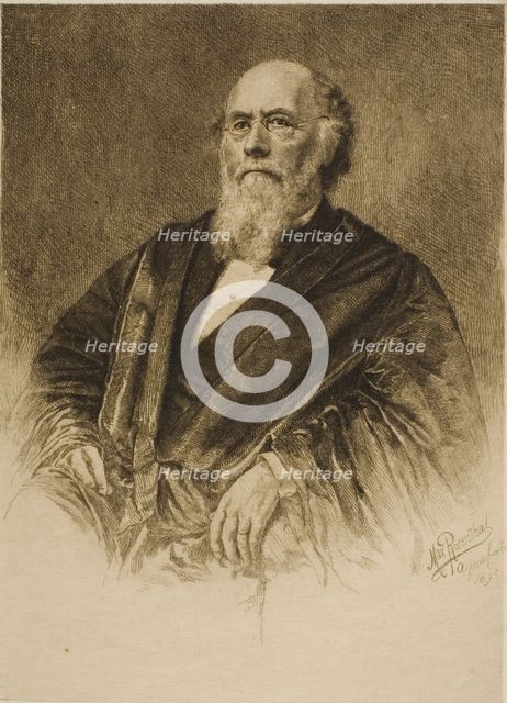 Portrait of Justice Stephen Field, 1890. Creator: Max Rosenthal.