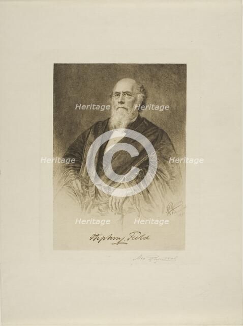 Portrait of Justice Stephen Field, 1890. Creator: Max Rosenthal.
