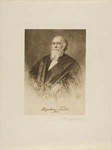 Portrait of Justice Stephen Field, 1890. Creator: Max Rosenthal