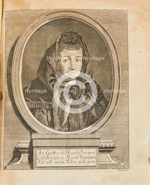 Portrait of Justine Siegemund (1636-1705), . Creator: Anonymous ().