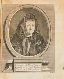 Portrait of Justine Siegemund (1636-1705), . Creator: Anonymous ()