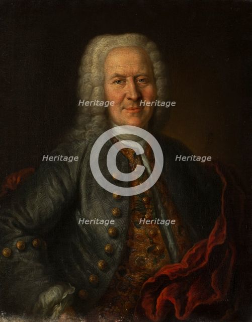 Portrait of Justinian von Holzhausen, c1735-1745. Creator: German Master.