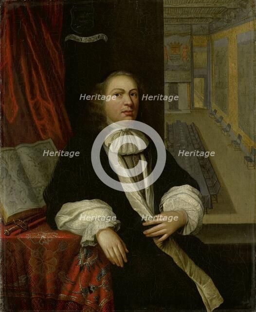 Portrait of Justus de Huybert, Clerk of the States of Zeeland and of the Admiralty, c.1665. Creator: Anon.