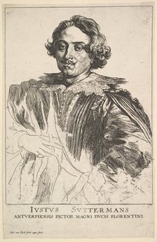 Portrait of Justus Suttermans, 17th century. Creator: Anthony van Dyck