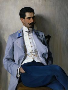 Portrait of K.A.Gorchakov, 1903. Creator: Nikolaj Petrovic Bogdanov-Bel'skij