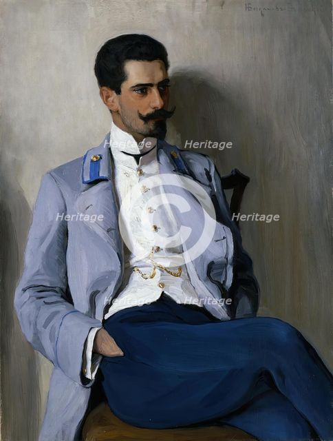 Portrait of K.A.Gorchakov, 1903. Creator: Nikolaj Petrovic Bogdanov-Bel'skij.