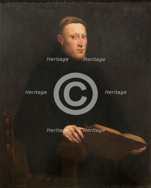 Portrait of Onofrio Panvinio (1530-1568), ca 1555. Creator: Tintoretto, Jacopo (1518-1594).