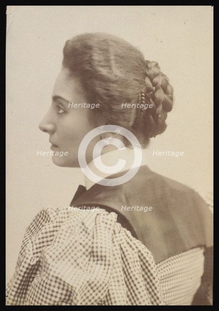 Portrait of of Gemma Bellincioni (1864-1950). Artist: Brogi, Giacomo (1822-1881)