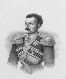 Portrait of of the major general Nikolay Sleptsov (1815–1851), 1877. Artist: Anonymous