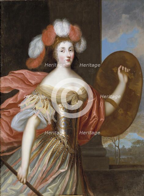 Portrait of Olympia Mancini (1638-1708), comtess of Soissons as Athena.