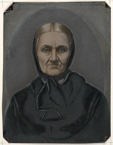 Portrait of old woman, 1860s-1880s. Creator: Unknown